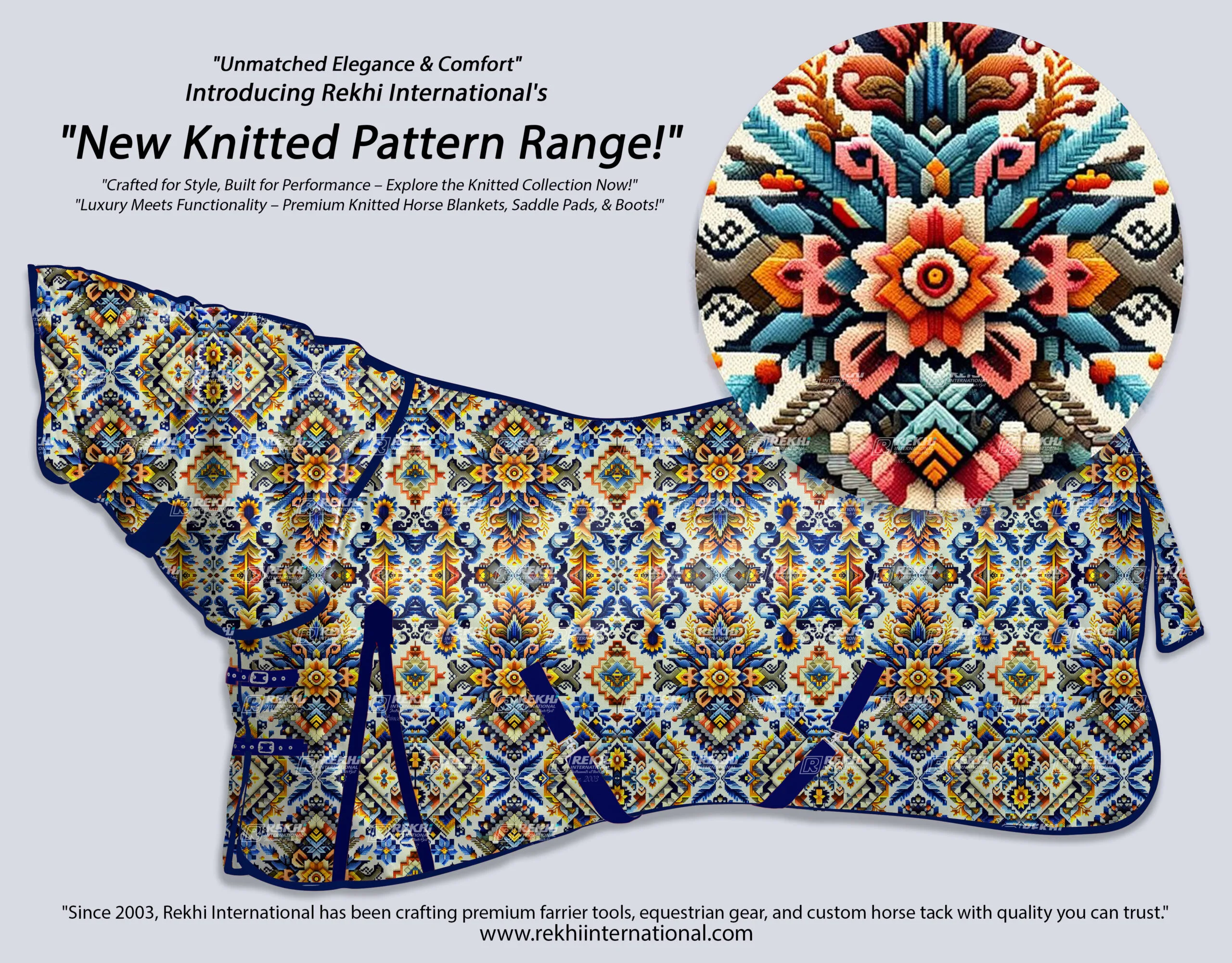 Rekhi EquiKnit Winter Turn-Out Rugs and Blankets – Customise your Horse with Stylish Protection with Digital Knitted Patterns