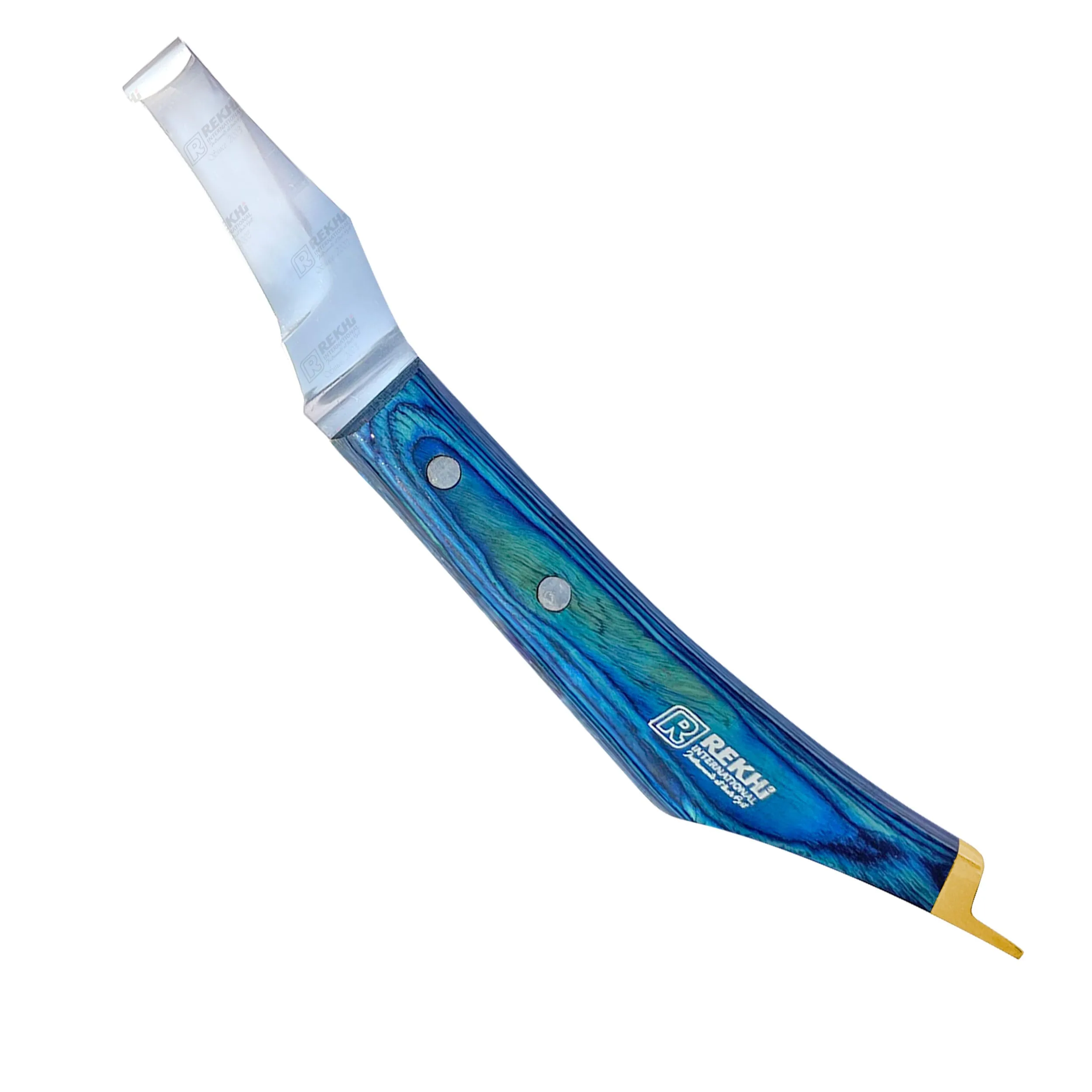 Farrier Hoof Knife with Brass Topper | RI-HKR-29
