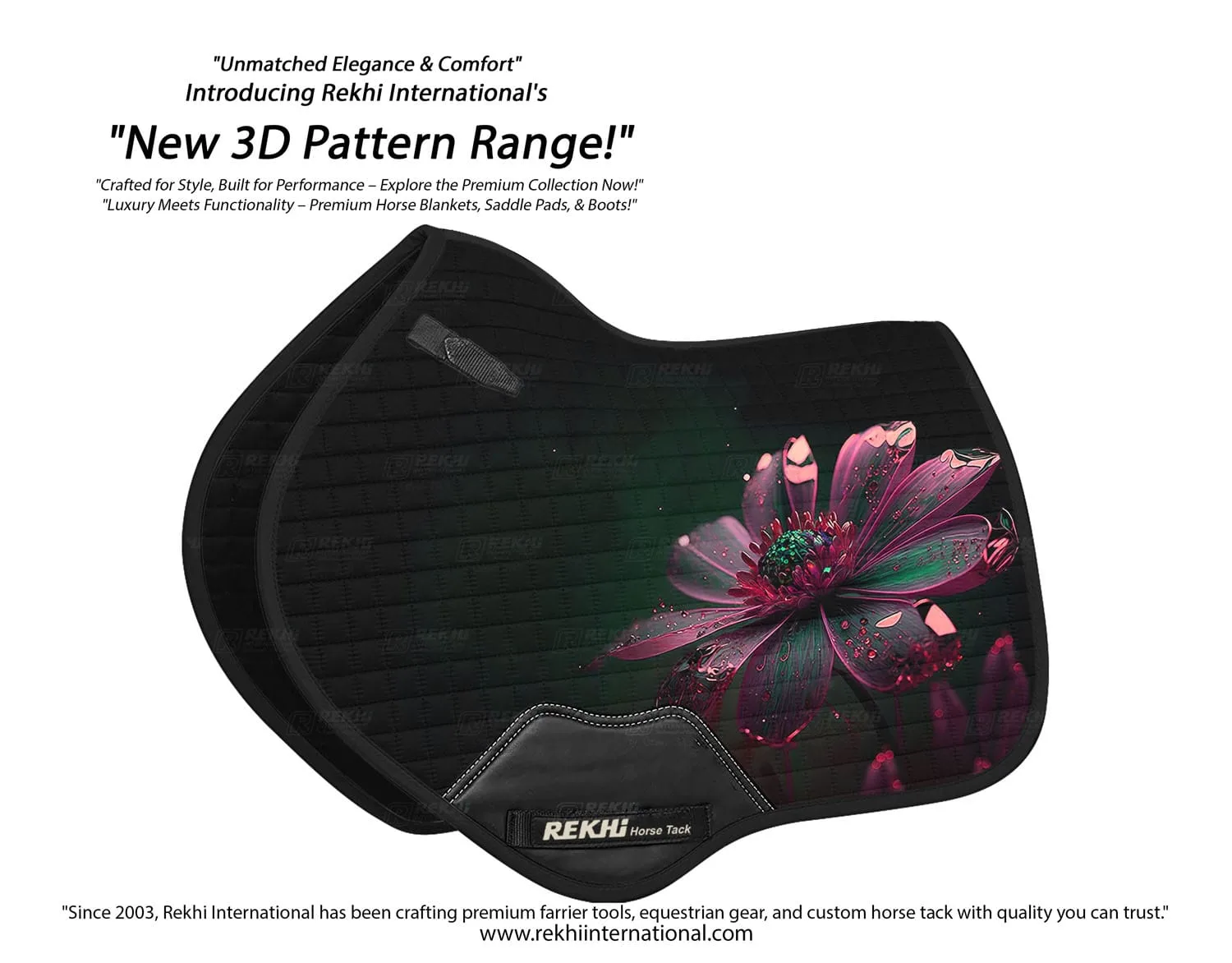 3D Artwork Jumping Saddle Pad | RI-JP-SP-3D-01